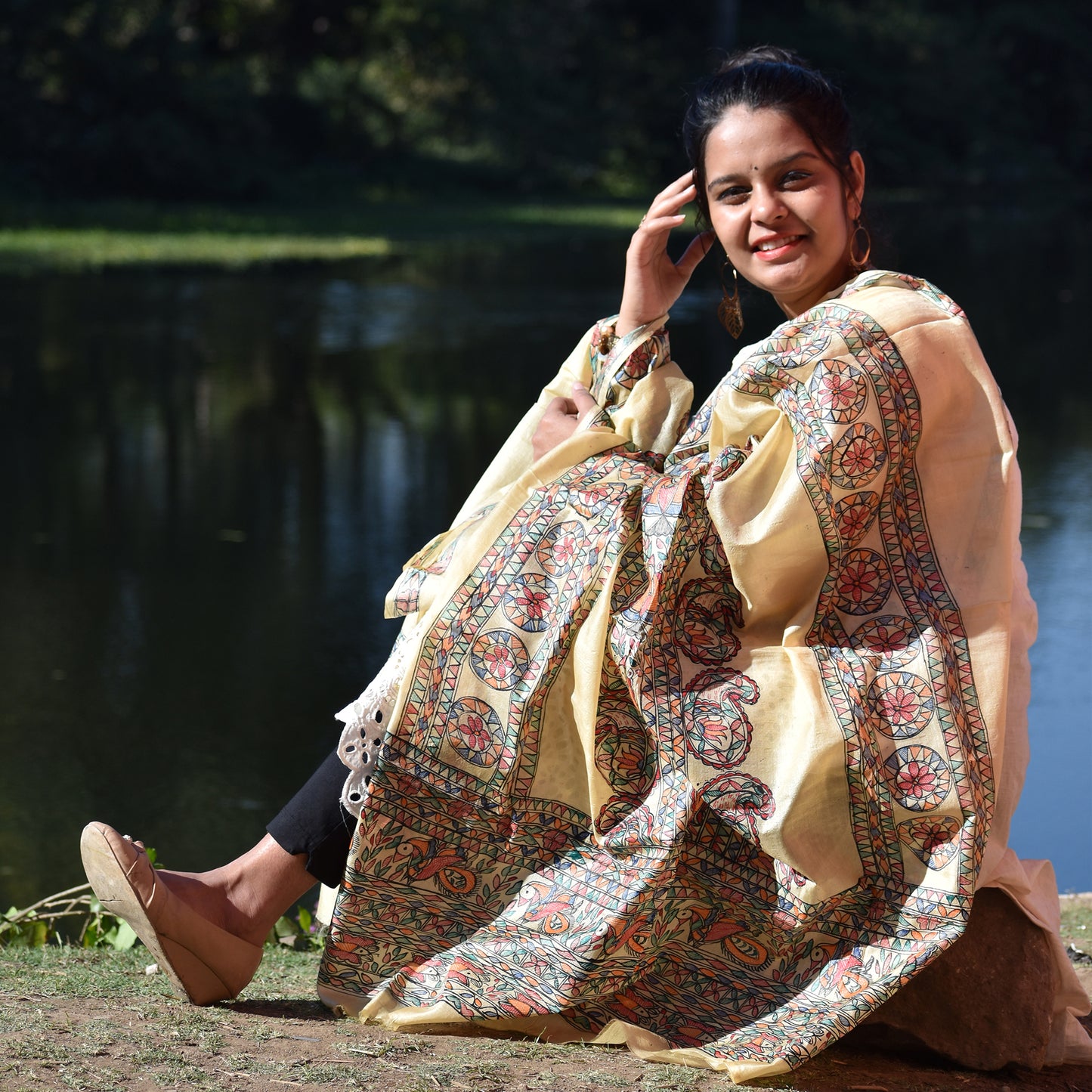 Madhubani Dupatta
