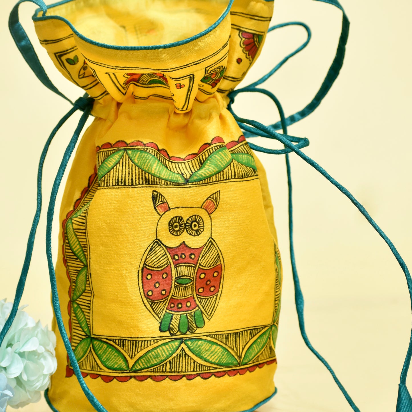 handpainted potli bag