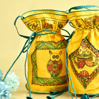 handpainted potli bag