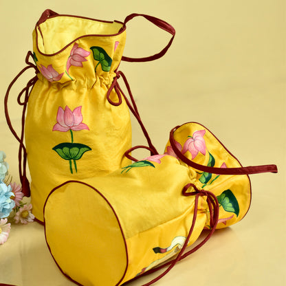 handpainted potli bag