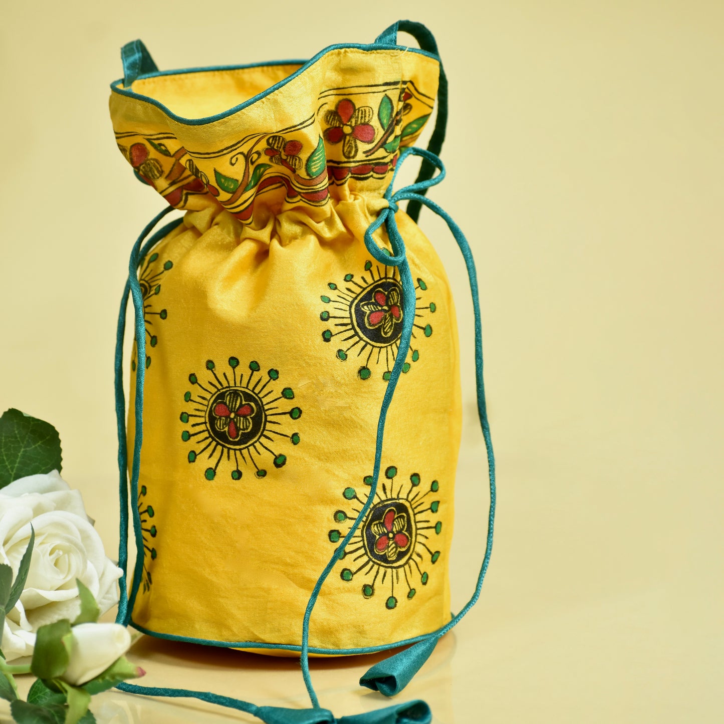 handpainted potli bag