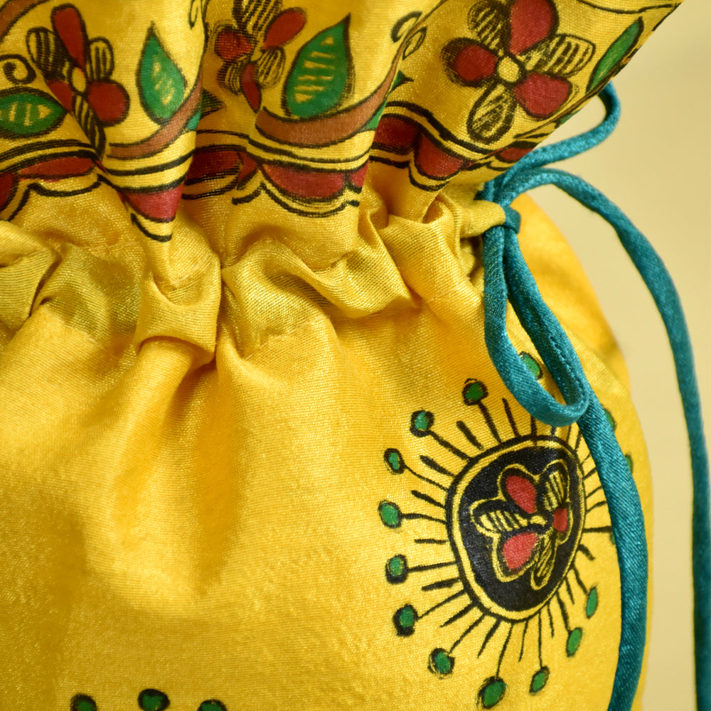 handpainted potli bag