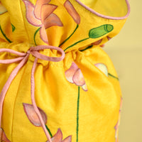 handpainted potli bag