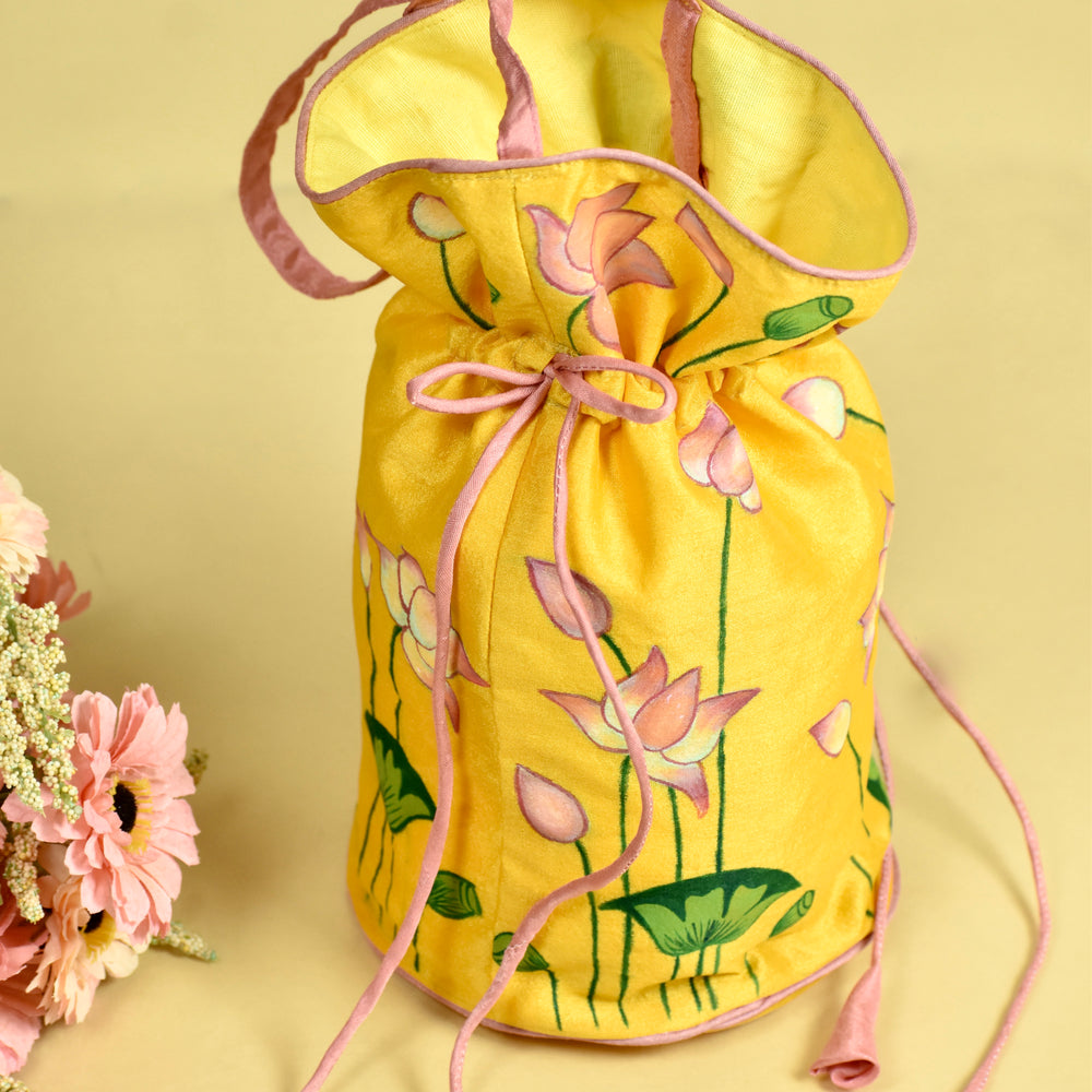 handpainted potli bag