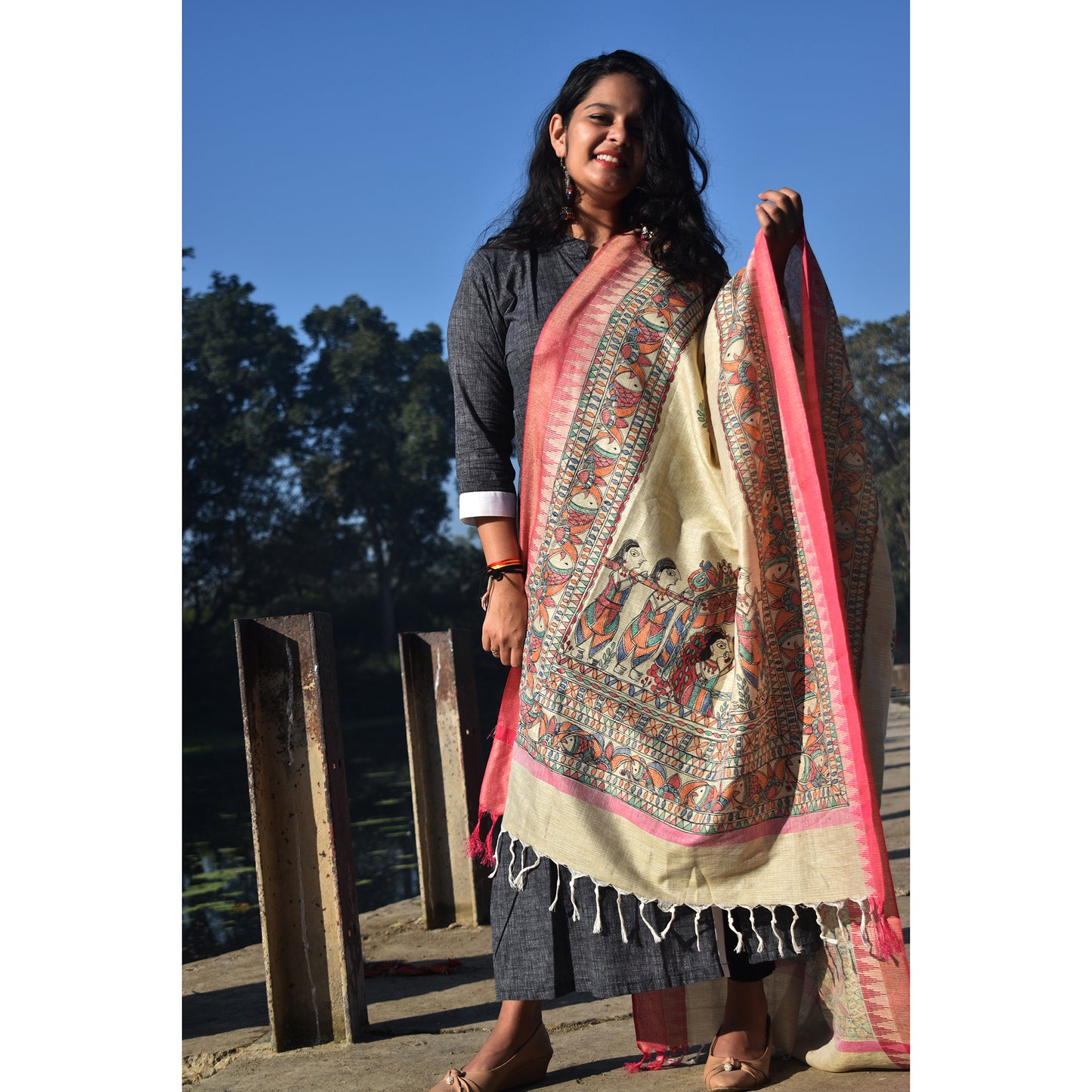 Madhubani Dupatta