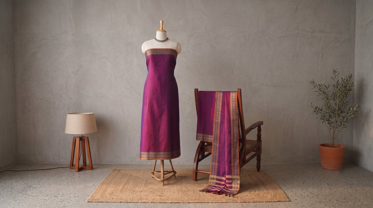 Dharwad Cotton Unstitched Dress Material Sets
