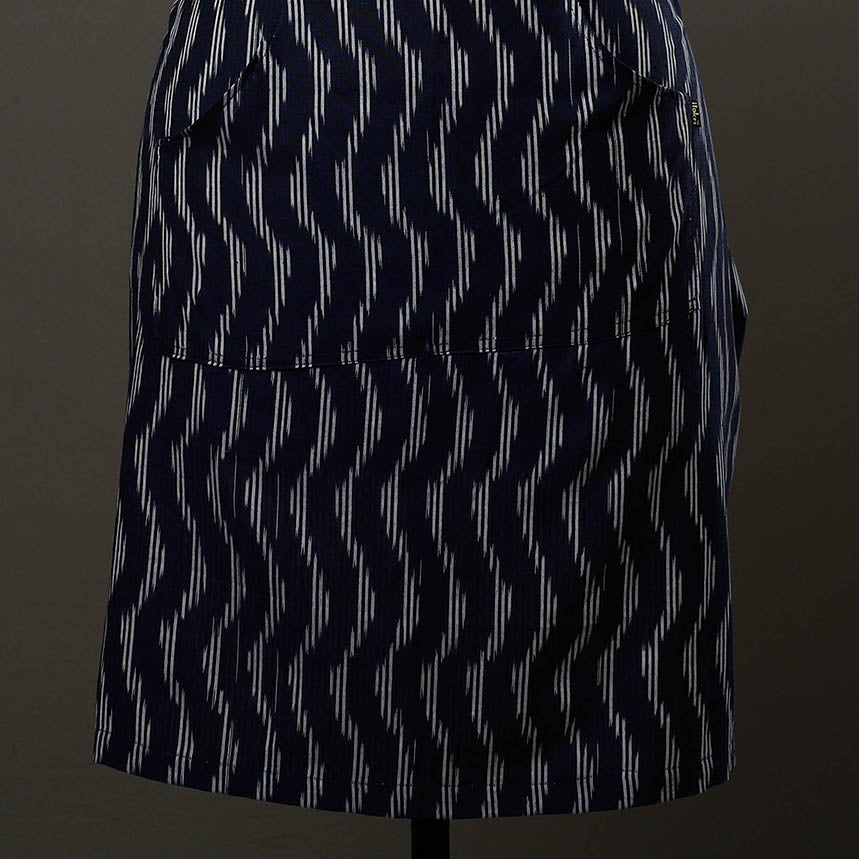 Pochampally Ikat Weave Cotton Apron with Pocket