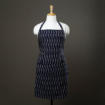 Pochampally Ikat Weave Cotton Apron with Pocket