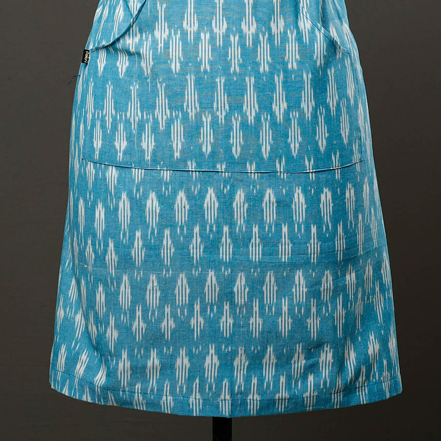 Pochampally Ikat Weave Cotton Apron with Pocket