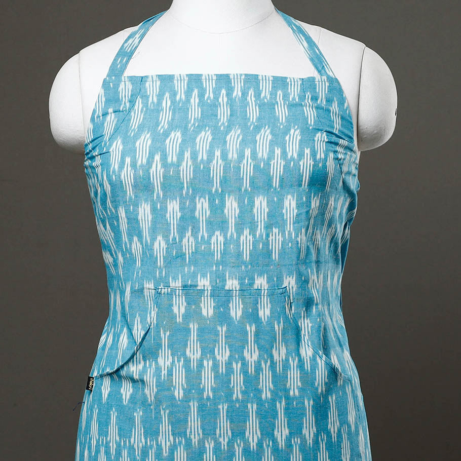 Pochampally Ikat Weave Cotton Apron with Pocket