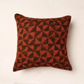  Bagru Block Printed Jute Cushion Cover (16 x 16 in) Online at iTokri.com