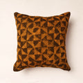  Bagru Block Printed Jute Cushion Cover (16 x 16 in) 