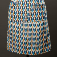 Pochampally Ikat Weave Cotton Apron with Pocket