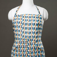 Pochampally Ikat Weave Cotton Apron with Pocket