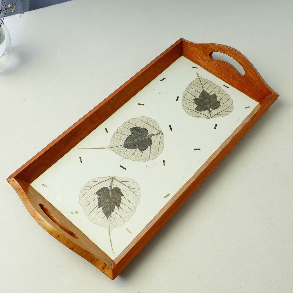 Wooden Tray with Handle