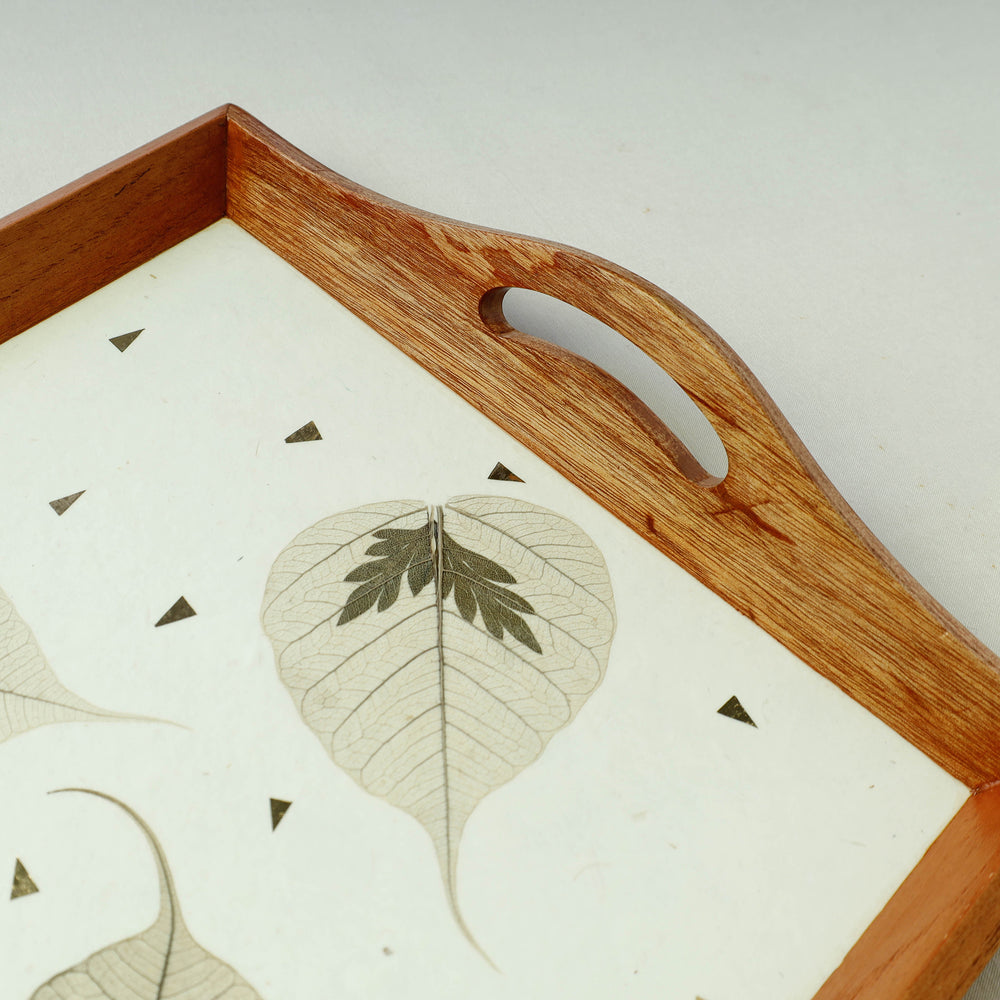 Wooden Tray with Handle