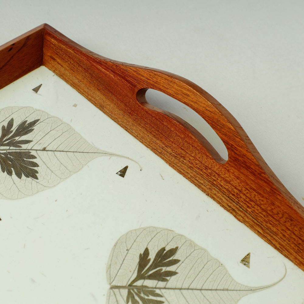 Wooden Tray with Handle