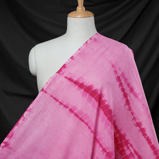 Pink - Shibori Tie-Dye Pure Cotton Fabric