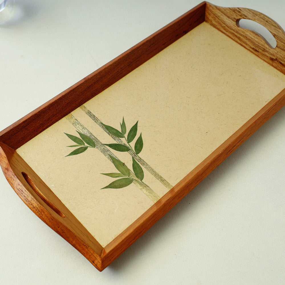 Wooden Tray with Handles