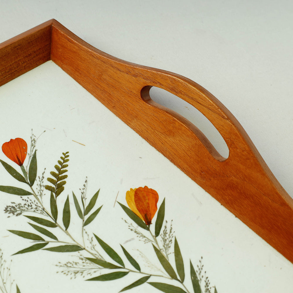 Wooden Tray with Handles