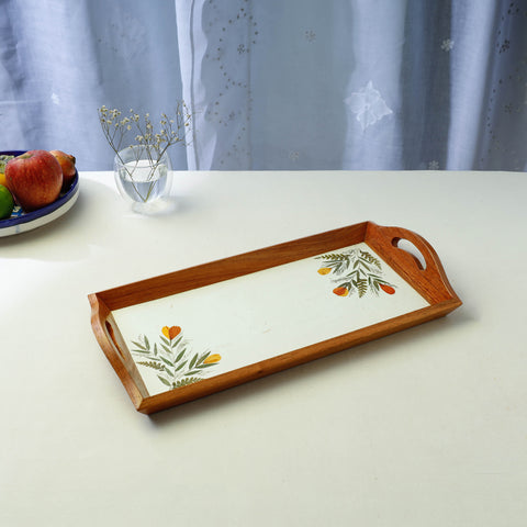 Wooden Tray with Handles