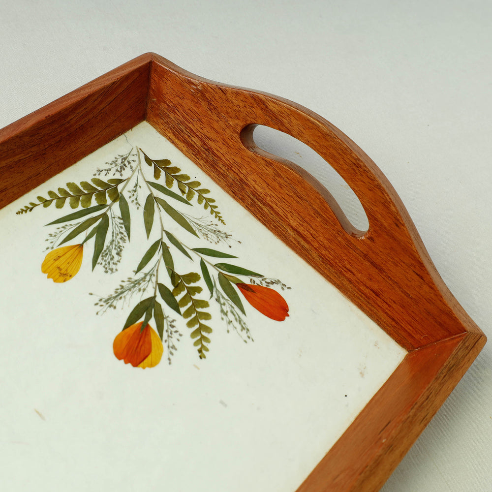 Wooden Tray with Handles