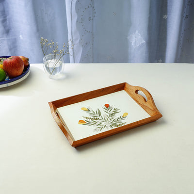 Wooden Tray with Handles