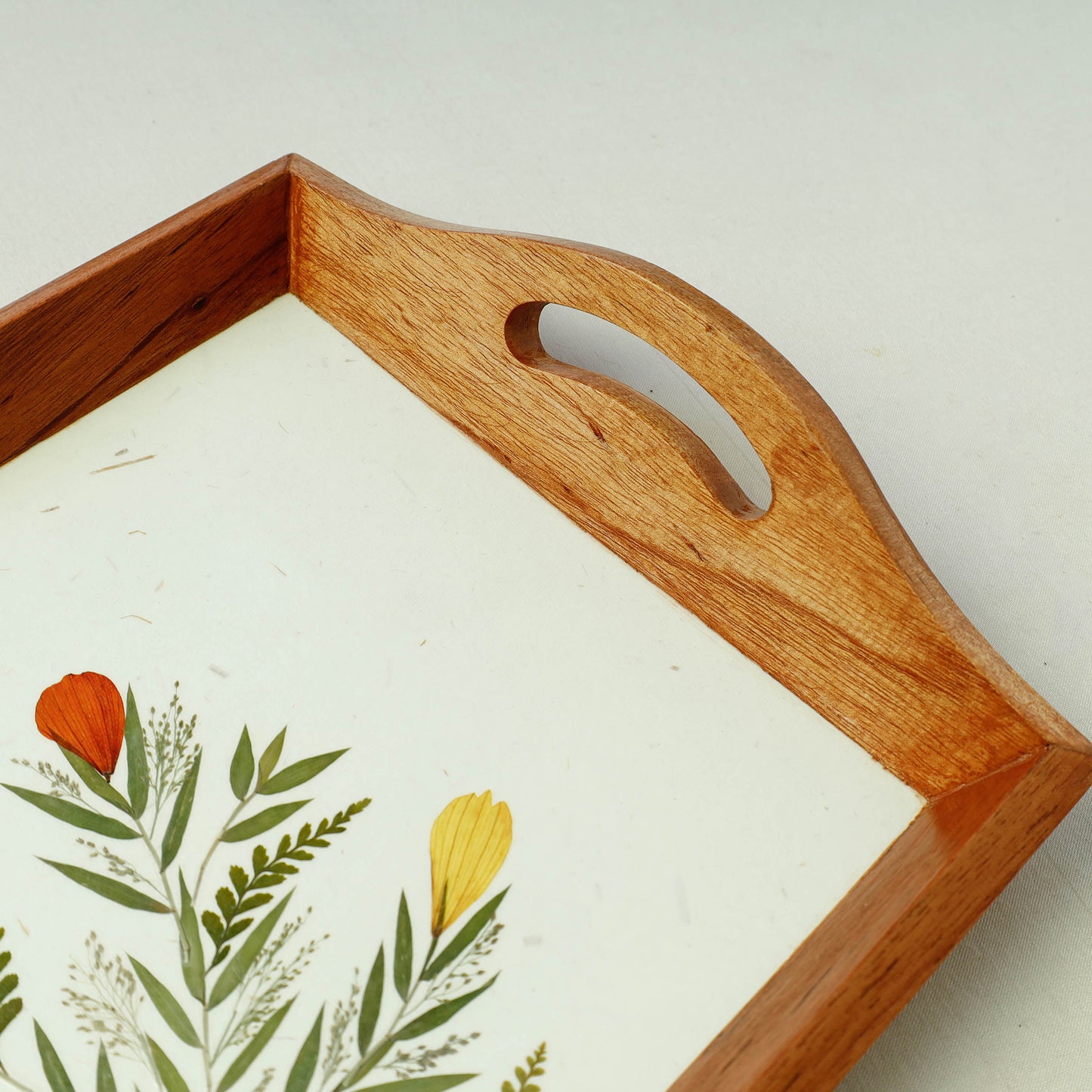 Wooden Tray with Handles