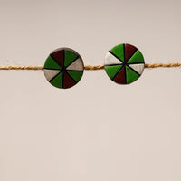 handpainted terracotta earrings