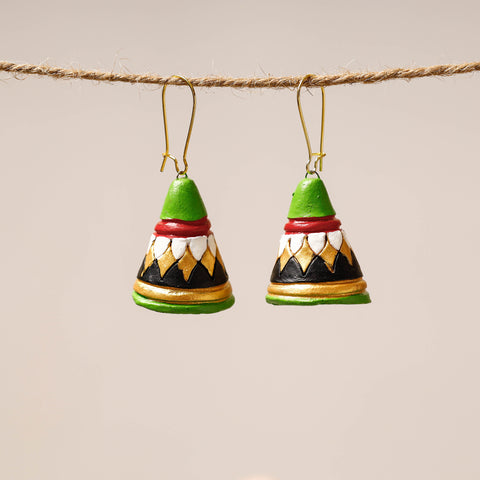 handpainted terracotta earrings