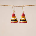 Buy Bishnupur Handpainted Dangler Terracotta Earrings