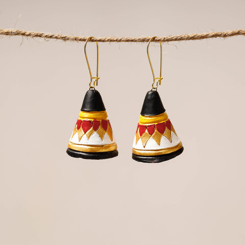 handpainted terracotta earrings