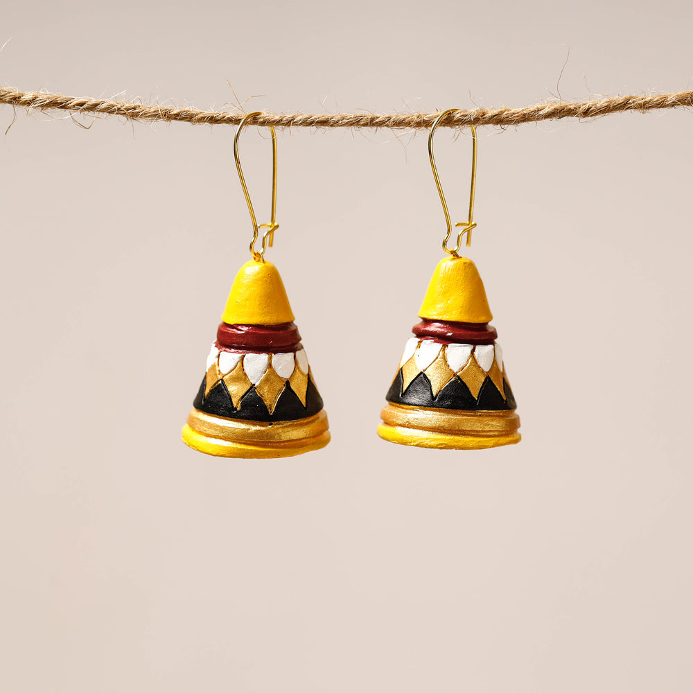 handpainted terracotta earrings