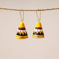 handpainted terracotta earrings