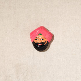  Handpainted Terracotta Face Magnet of India Set Online in India  