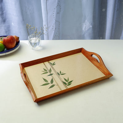 Wooden Tray with Handles