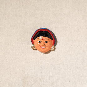 Handpainted Terracotta Face Magnet of India Set Online in India  