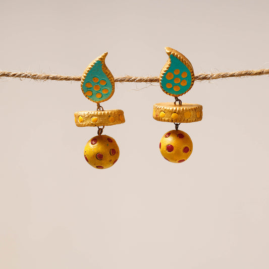 Bishnupur Handpainted Terracotta Earrings 11