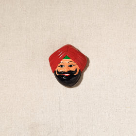  Handpainted Terracotta Face Magnet of India Set Online in India  