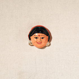  Handpainted Terracotta Face Magnet of India Set Online in India  