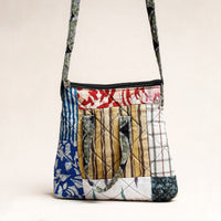 Multicolor - Handmade Block Printed Quilted Cotton Patchwork Sling Bag