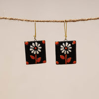 handpainted terracotta earrings