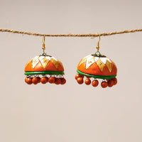 handpainted terracotta earrings