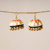 handpainted terracotta earrings