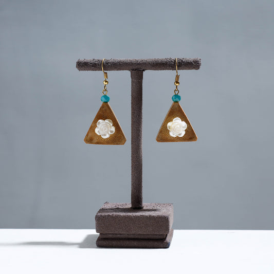 Handcrafted Triangle Shaped Bamboo Earrings