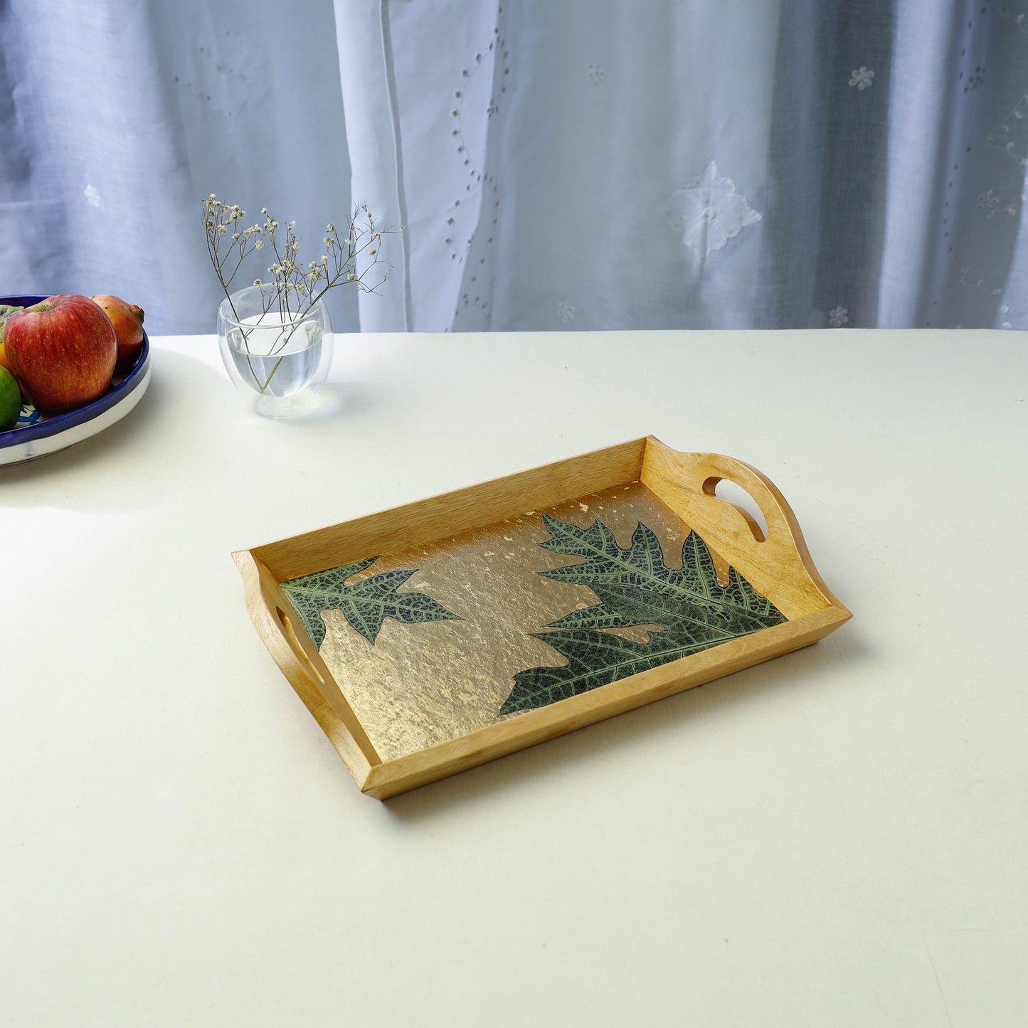 Wooden Tray with Handle