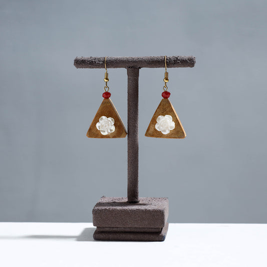 Handcrafted Triangle Shaped Bamboo Earrings