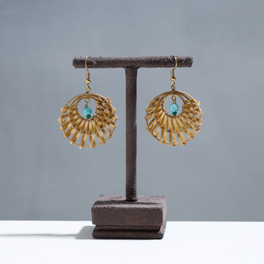 Handcrafted Round Shaped Bamboo Earrings