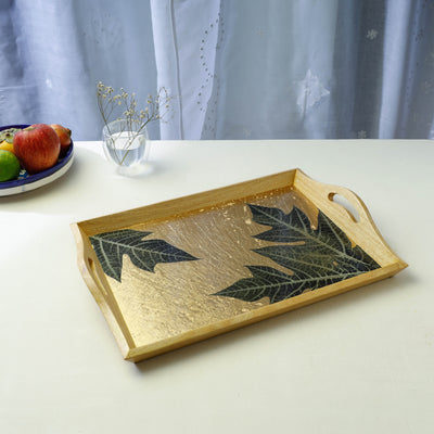 Wooden Tray with Handle