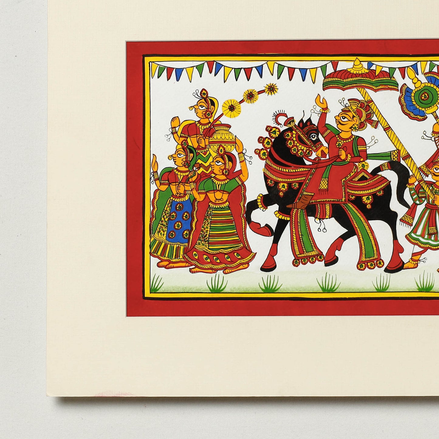 Traditional Phad Painting by Kalyan Joshi (7 x 10 in)